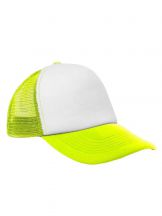 Czapka pięciopanelowa TRUCKER poliester 100% CZA610 - GOLD FLUOR / WHITE