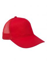Czapka pięciopanelowa TRUCKER bawełna CZA611 - RED