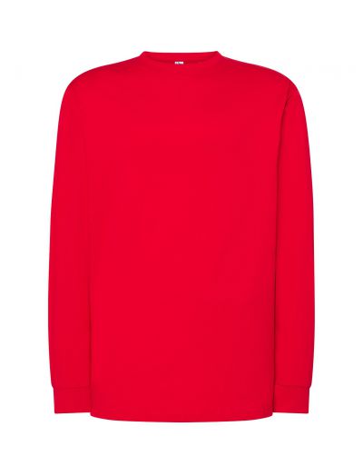 T-Shirt męski z długim rękawem TSRA170LS - RED