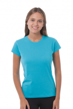 T-shirt damski JHK TSRLCMF - TURQUOISE