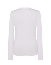 T-SHIRT DAMSKI z długim rękawem JHK TSRLCMF LS WHITE