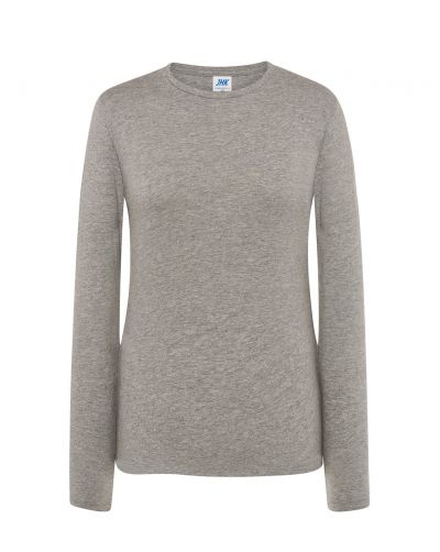 T-SHIRT DAMSKI z długim rękawem JHK TSRLCMF LS GREY MELANGE