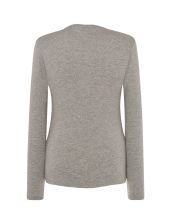 T-SHIRT DAMSKI z długim rękawem JHK TSRLCMF LS GREY MELANGE