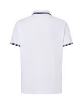 Polo męskie JHK PORA 210 CONTRAST WHITE/NAVY