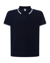 Polo męskie JHK PORA 210 CONTRAST NAVY/WHITE