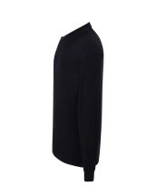 Polo męskie z długim rękawem JHK PORA 210 LS BLACK