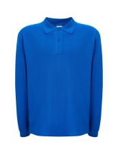 Polo męskie z długim rękawem JHK PORA 210 LS ROYAL BLUE