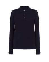 Polo damskie z długim rękawem JHK POPL 200 LS NAVY