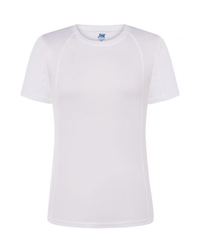 T-shirt JHK, damski sportowy - SPORT T-SHIRT LADY - WHITE