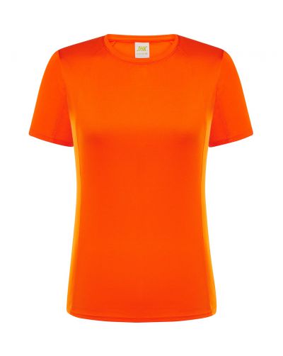 T-shirt JHK, damski sportowy - SPORT T-SHIRT LADY - ORANGE