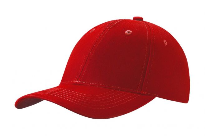Czapka sześciopanelowa CZA006 - RED