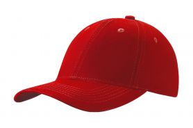 Czapka sześciopanelowa CZA006 - RED
