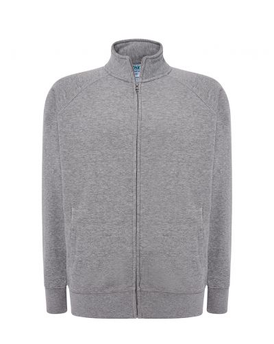 FULL ZIP SWEATSHIRT GREY MELANGE