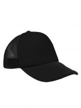 Czapka pięciopanelowa TRUCKER poliester 100% CZA610 - BLACK / BLACK