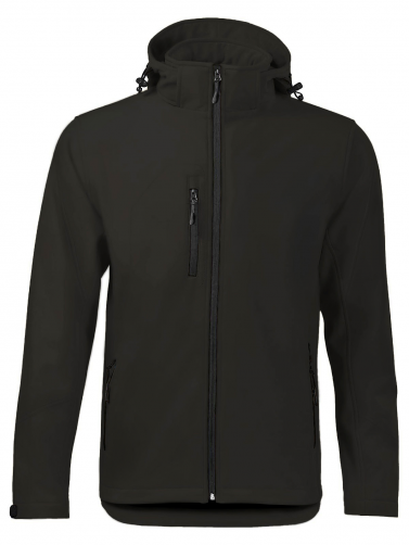 SOFTSHELL WINDSTORM HOODED MAN - BLACK
