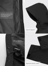 SOFTSHELL WINDSTORM HOODED MAN - BLACK