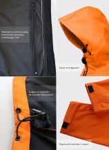 SOFTSHELL WINDSTORM HOODED MAN - ORANGE