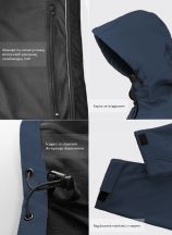 SOFTSHELL WINDSTORM HOODED LADY - NAVY