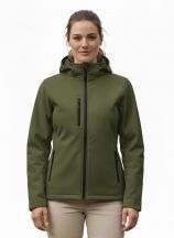 SOFTSHELL WINDSTORM HOODED LADY - MILITARY