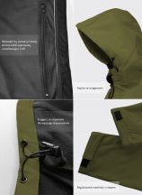 SOFTSHELL WINDSTORM HOODED LADY - MILITARY