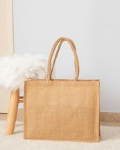 Torba z juty laminowanej NATURAL
