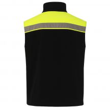 Kamizelka polarowa ostrzegawcza NEOPLUS FLHV400VEST - BLACK / GOLD FLUOR