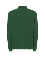 Polo męskie z długim rękawem JHK PORA 210 LS - BOTTLE GREEN