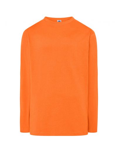 T-Shirt męski z długim rękawem TSRA150LS - ORANGE