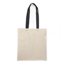 Torba bawełniana - NATURALNA Z CZARNYMI UCHWYTAMI