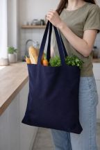 Torba bawełniana 220g Twill z dnem, kolor NAVY (NY)