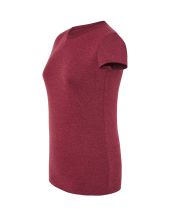 T-shirt damski JHK TSRLCMF - BURGUNDY HEATHER
