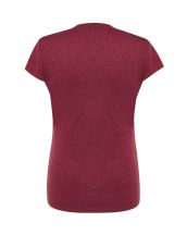 T-shirt damski JHK TSRLCMF - BURGUNDY HEATHER