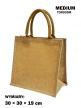 Torba z juty laminowanej NATURAL