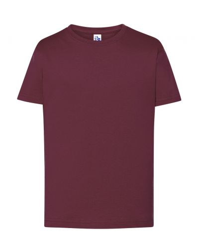 Premium T-Shirt KID JHK TSRK 190 BURGUNDY