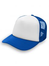 Czapka pięciopanelowa TRUCKER poliester 100% CZA610 - ROYAL BLUE / WHITE