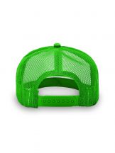 Czapka pięciopanelowa TRUCKER poliester 100% CZA610 - LIME FLUOR / WHITE