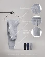 Spodnie SWEET PANTS CUFF FRENCH TERRY - GREY MELANGE