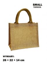 Torba z juty laminowanej NATURAL