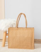Torba z juty laminowanej NATURAL