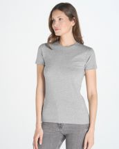 T-shirt damski JHK TSRLPRM - GREY MELANGE-