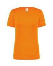 T-shirt JHK, damski sportowy - SPORT T-SHIRT LADY - ORANGE