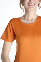 T-shirt JHK, damski sportowy - SPORT T-SHIRT LADY - ORANGE