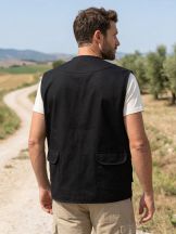 Kamizelka wielofunkcyjna – 9 kieszeni - REPORTER - BLACK