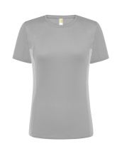 T-shirt JHK, damski sportowy - SPORT T-SHIRT LADY - SILVER