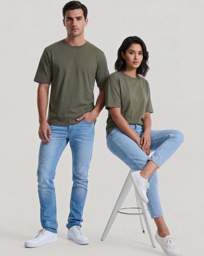 T-shirt z bawełny organicznej Skate BS053