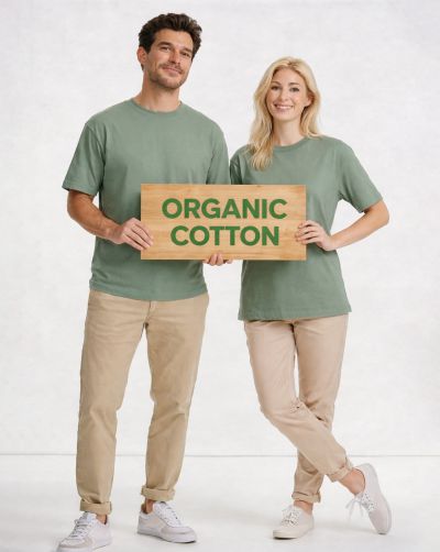 T-shirt unisex z bawełny organicznej Rock BS025