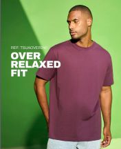 Koszulka OVER RELAXED FIT - BURGUNDY