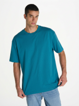 Koszulka OVER RELAXED FIT - PETROL BLUE