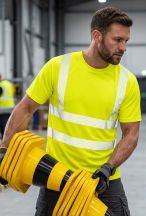 T-shirt ostrzegawczy NEOPLUS TSHV55 - GOLD FLUOR
