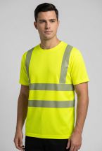 T-shirt ostrzegawczy NEOPLUS TSHV55 - GOLD FLUOR